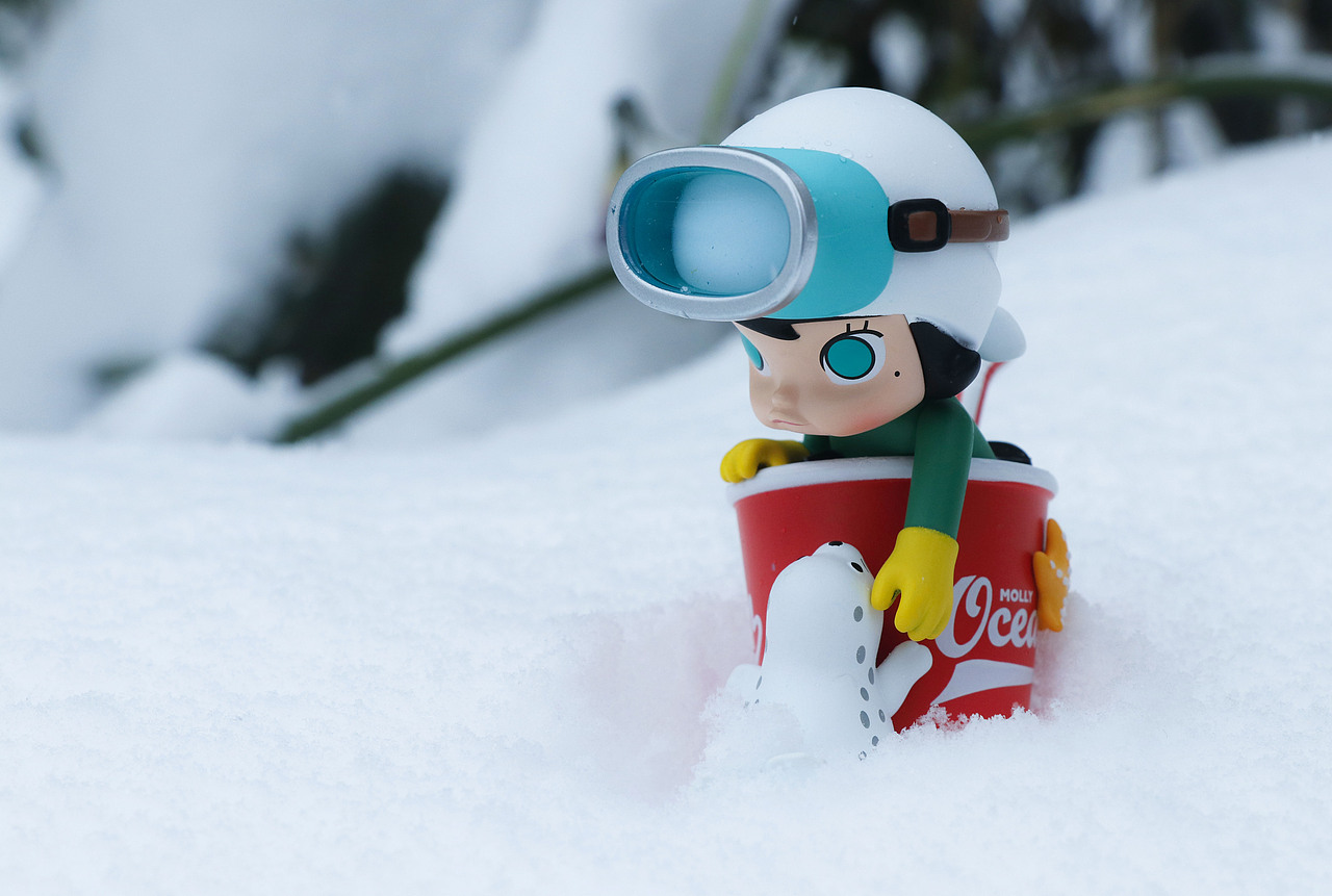 molly的一天与一禅小和尚等盲盒场景拍摄-冬日特辑