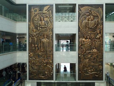 医院大厅浮雕设计定制