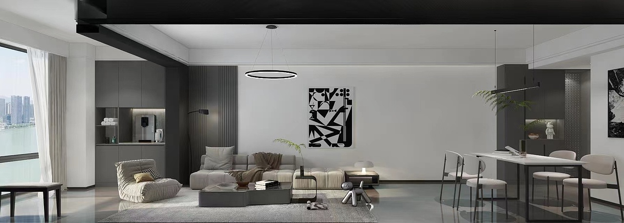 山水湾-现代黑白灰