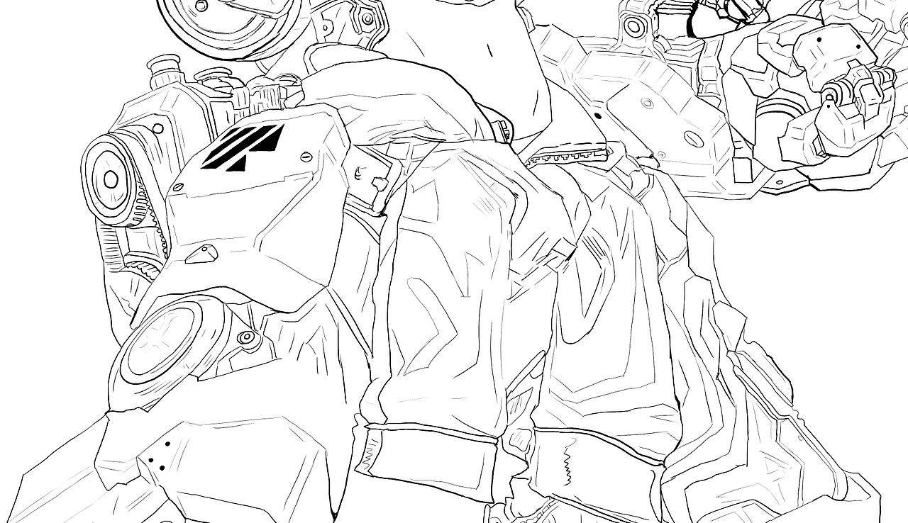 机械风格人物设计