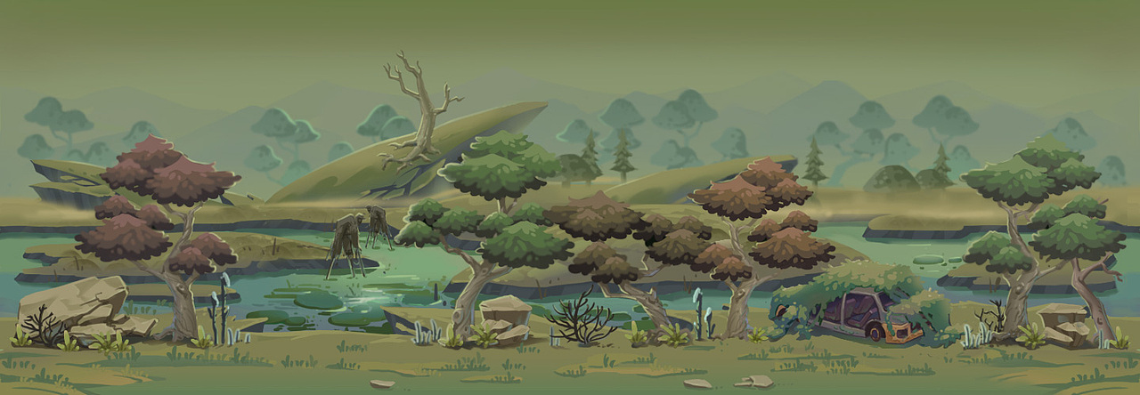 最近畫的場景（圖ZMjYzNjA1NTY0） - 商業(yè)插畫 - 站酷設(shè)計師8339569sjm原創(chuàng)素材 - 站酷ZCOOL