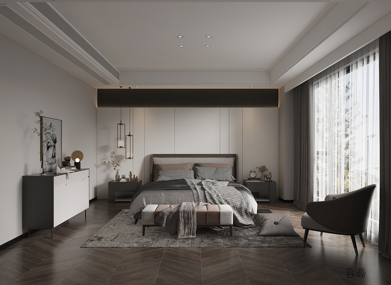 现代黑白灰别墅