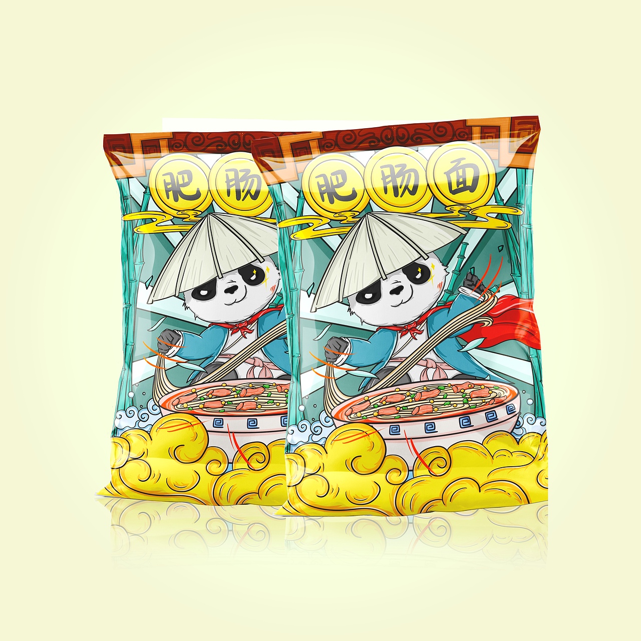国潮熊猫ip插画练习（图ZMjgyNTYyNjc2） - 商业插画 - 站酷设计师闪电文原创素材 - 站酷ZCOOL