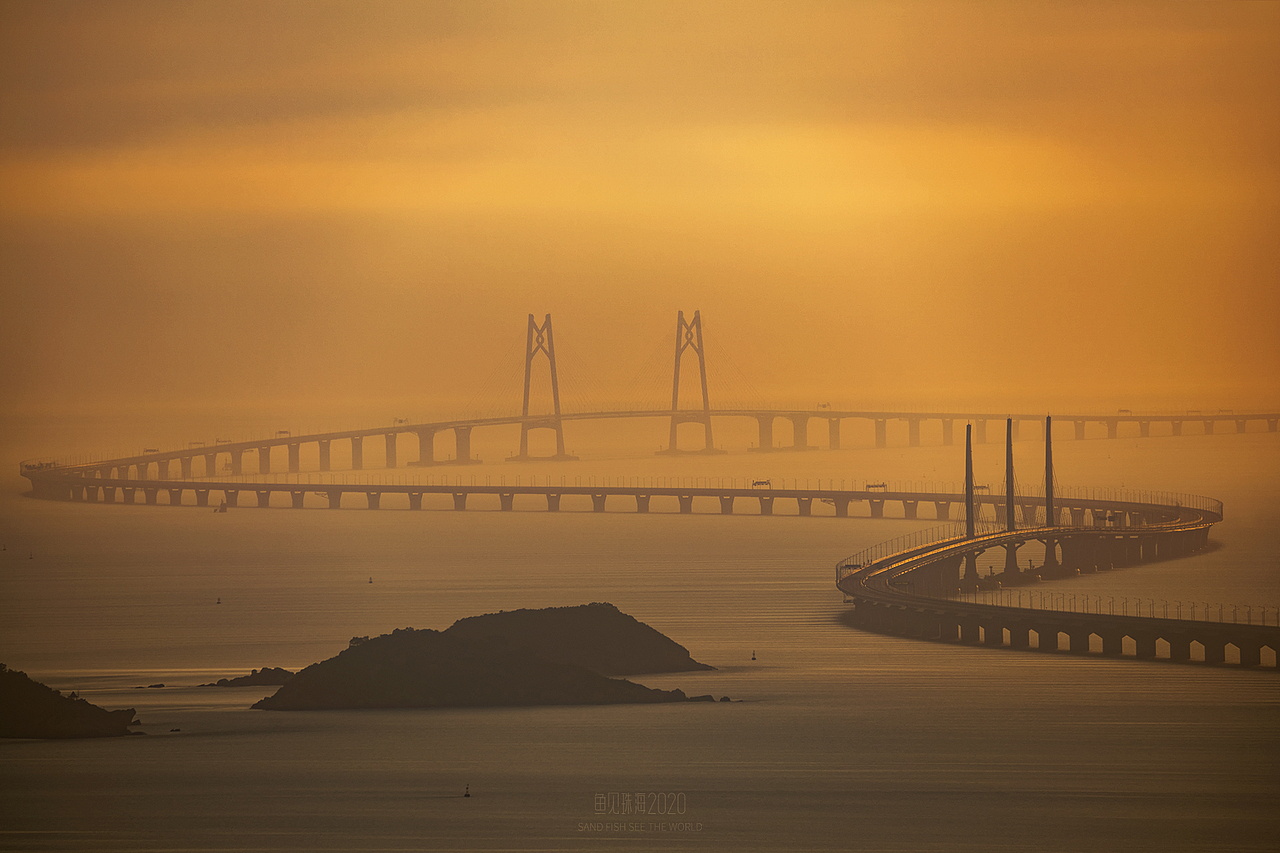 伶仃洋巨龙-港珠澳大桥（图ZMjE4NjczNDgw） - 风光摄影 - 站酷设计师逐日的沙鱼原创素材 - 站酷ZCOOL