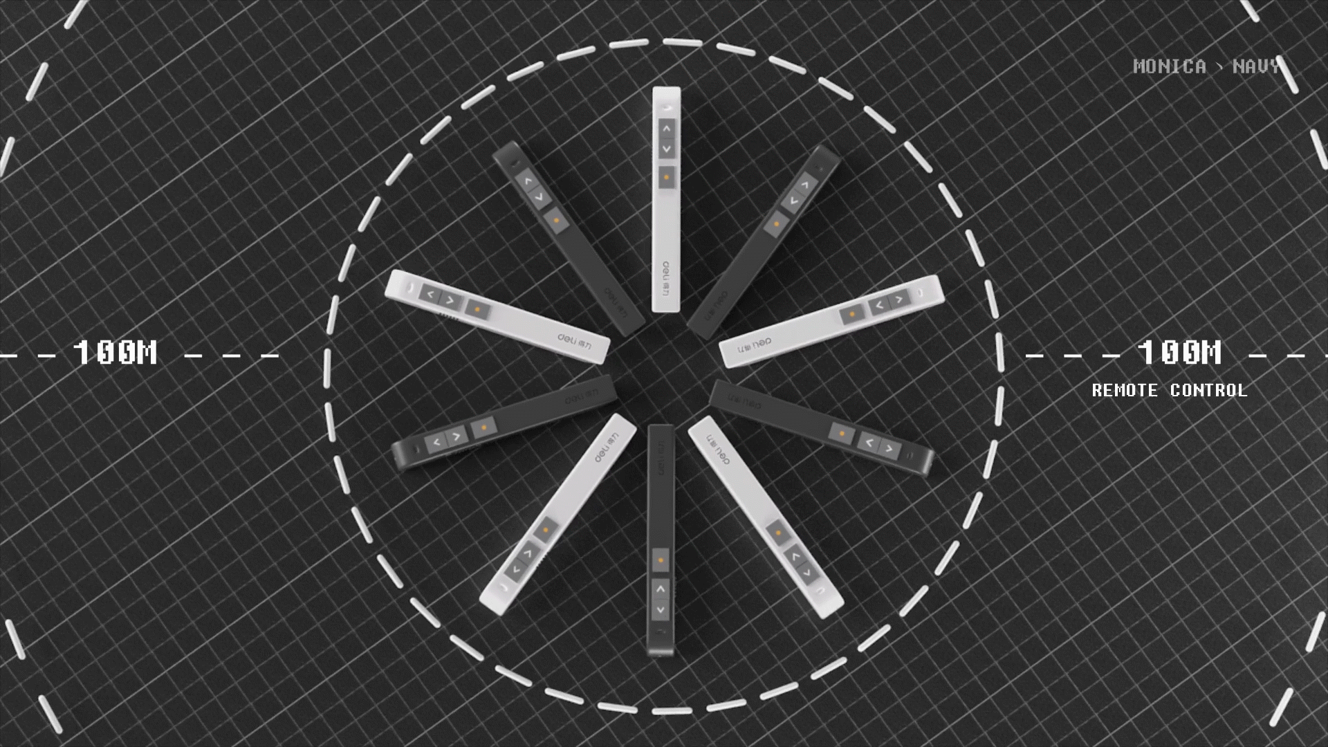 【deli得力激光翻页笔】 产品动画展示