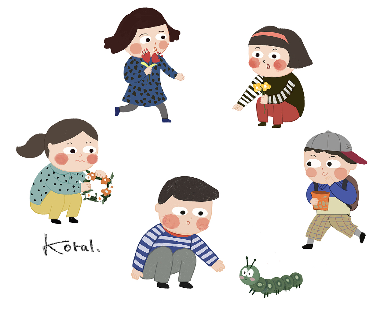 我想和你成為朋友（圖ZMTE1MTYxMzEy） - 兒童插畫 - 站酷設(shè)計師Koral韓小粉原創(chuàng)素材 - 站酷ZCOOL