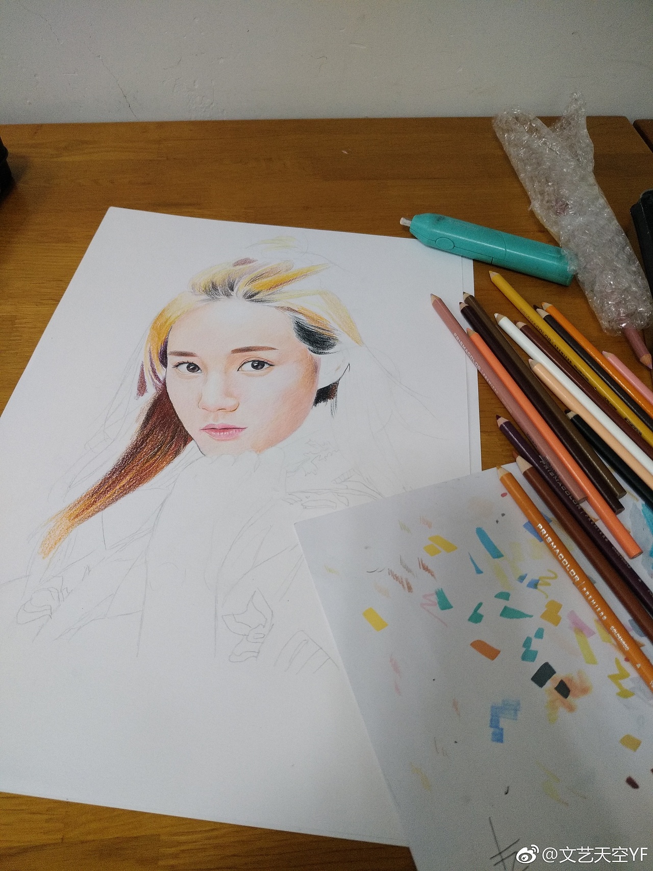 手绘明星李一桐