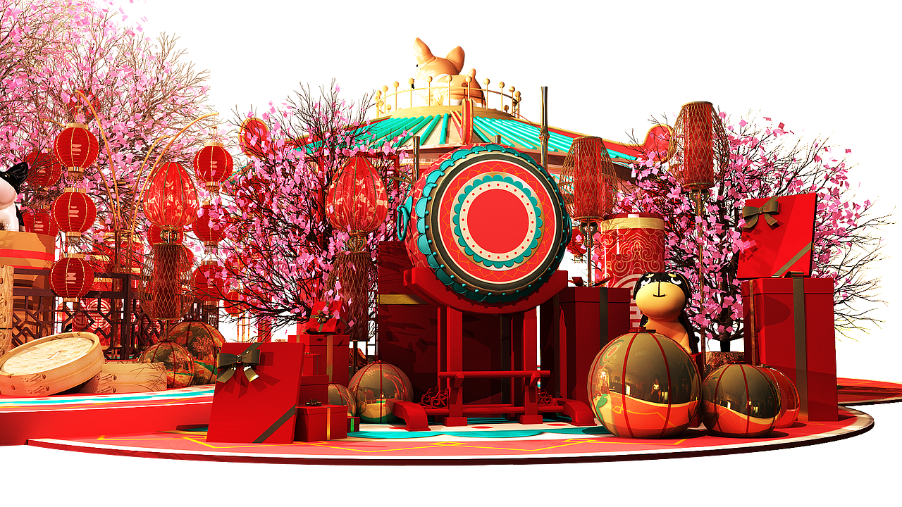 Hangzhou Grandcanalplace CNY Deco（图ZMTM1MTYzNDY4） - 景观设计 - 站酷设计师Brucelllf原创素材 - 站酷ZCOOL