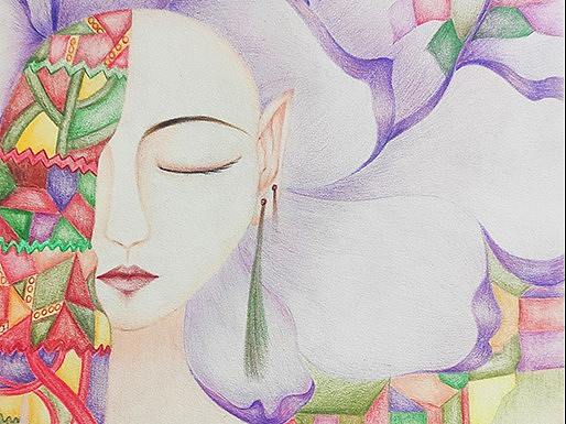 《在哪里》原创插画作品