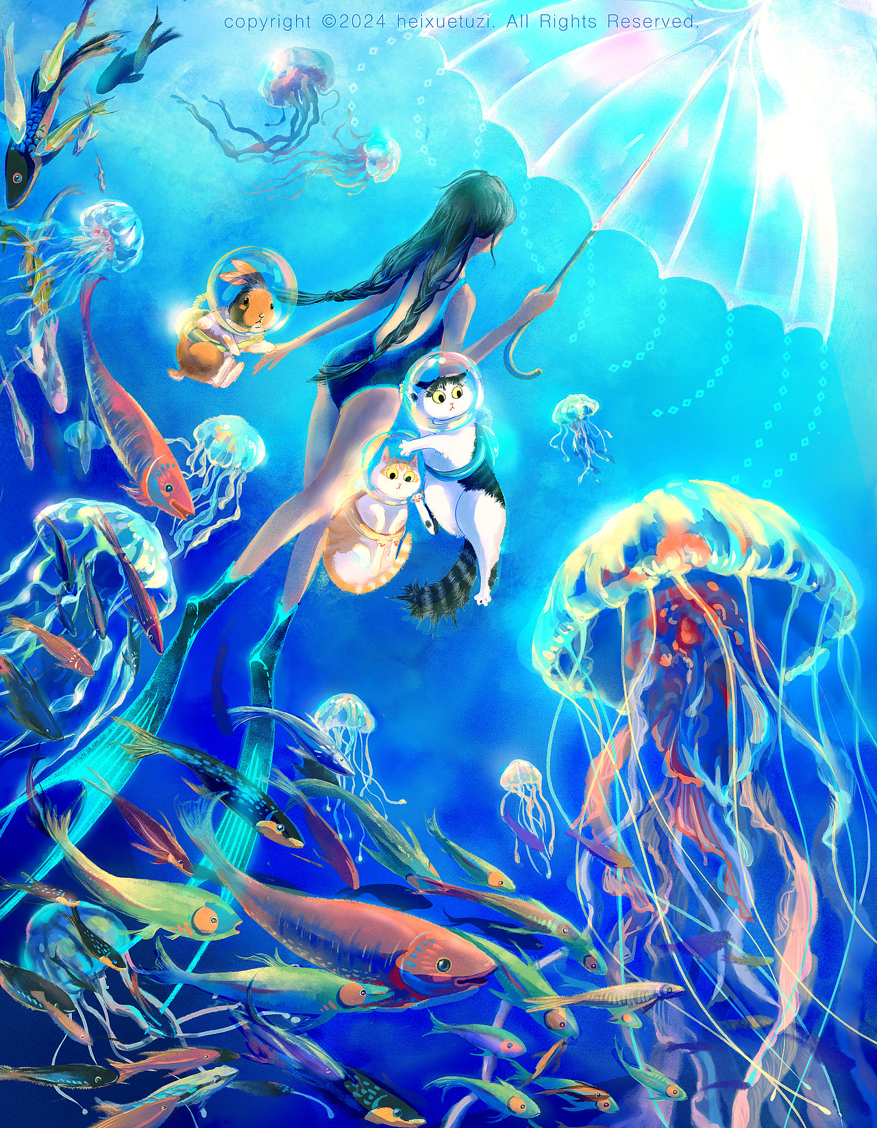 《我有一把小小伞》（图ZMzgwMzk1NzQw） - 绘本 - 站酷设计师黑血兔子原创素材 - 站酷ZCOOL