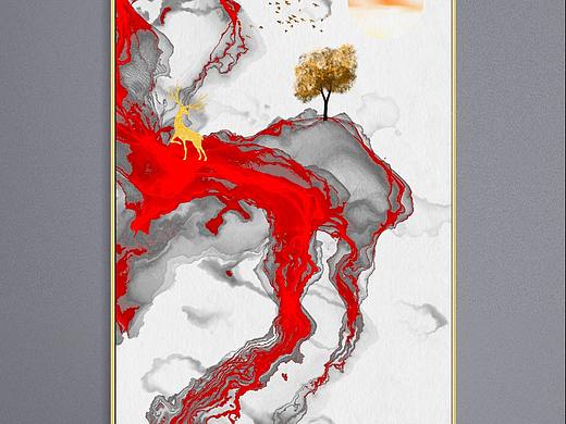 新中式水墨抽象装饰画