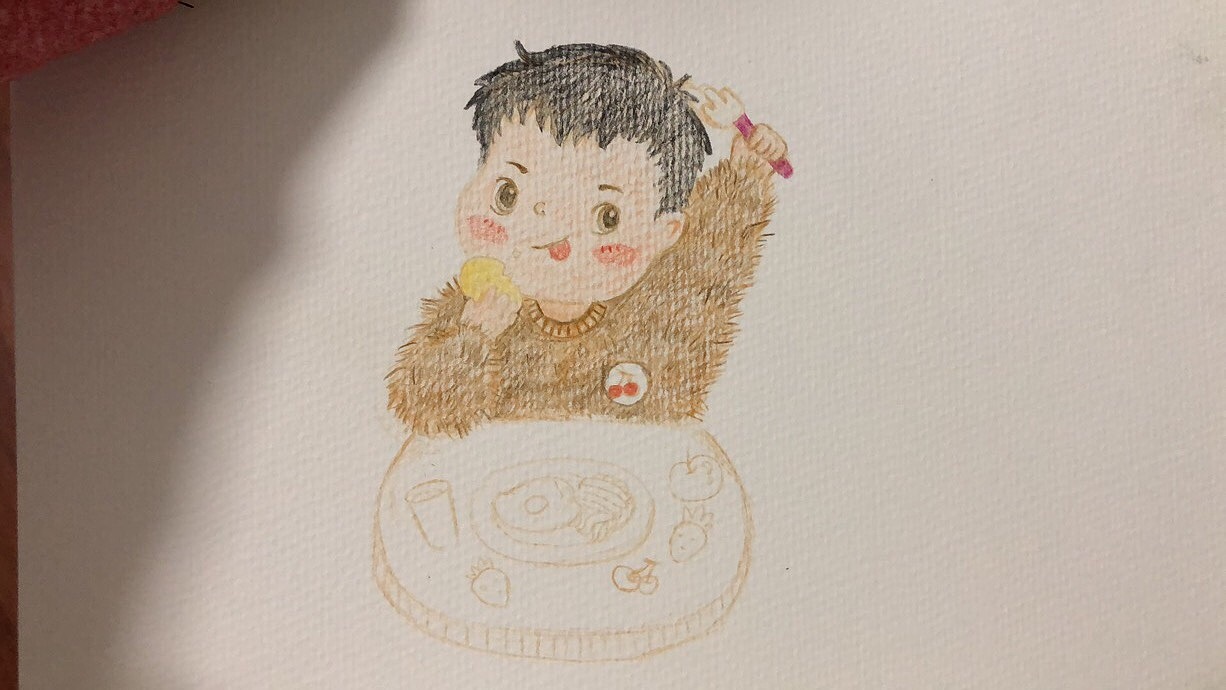 爱吃饭的乖宝宝（图ZMjg5NjQyNzgw） - 创作习作 - 站酷设计师鱼蛋仔的mama原创素材 - 站酷ZCOOL