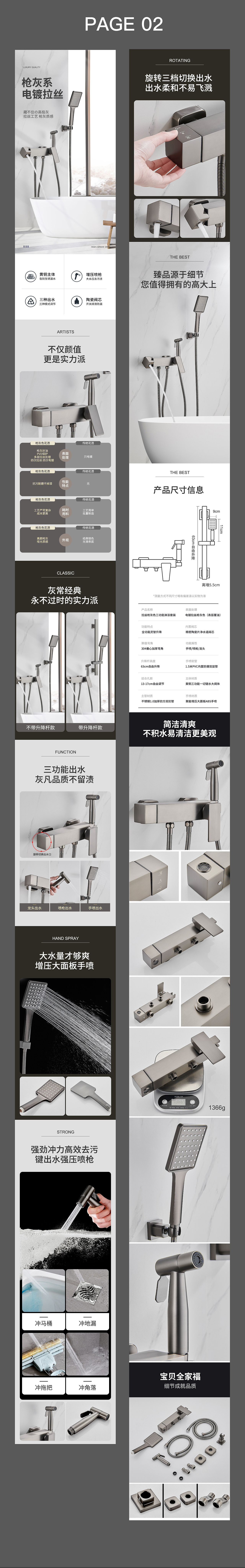 枪灰花洒两款（图ZMjc1ODk0MTIw） - 电商 - 站酷设计师古巷凉城原创素材 - 站酷ZCOOL
