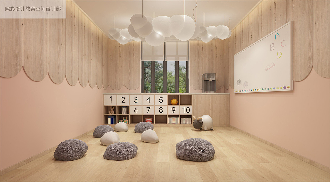少儿英语教室设计|双语培训学校设计（图ZMTg0NzY0MTM2） - 家装设计 - 站酷设计师品牌设计Calvin原创素材 - 站酷ZCOOL