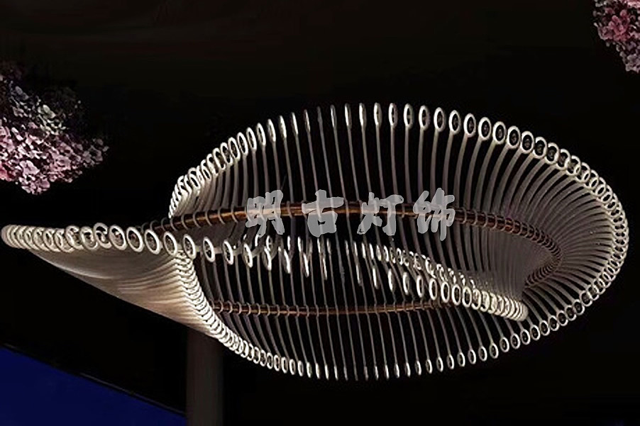 后现代简约螺旋亚克力吊灯定制（图ZMjAyOTM1OTE2） - 家装设计 - 站酷设计师明古灯饰定制图库原创素材 - 站酷ZCOOL