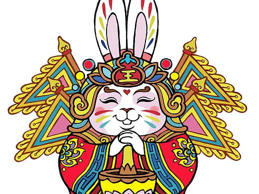 动漫IP角色造型设计-兔子王阿福