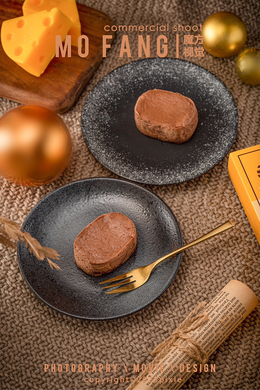 芝士蛋糕海报拍摄,商业产品图拍摄