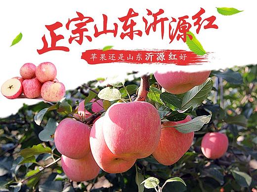 山东沂源红苹果详情页