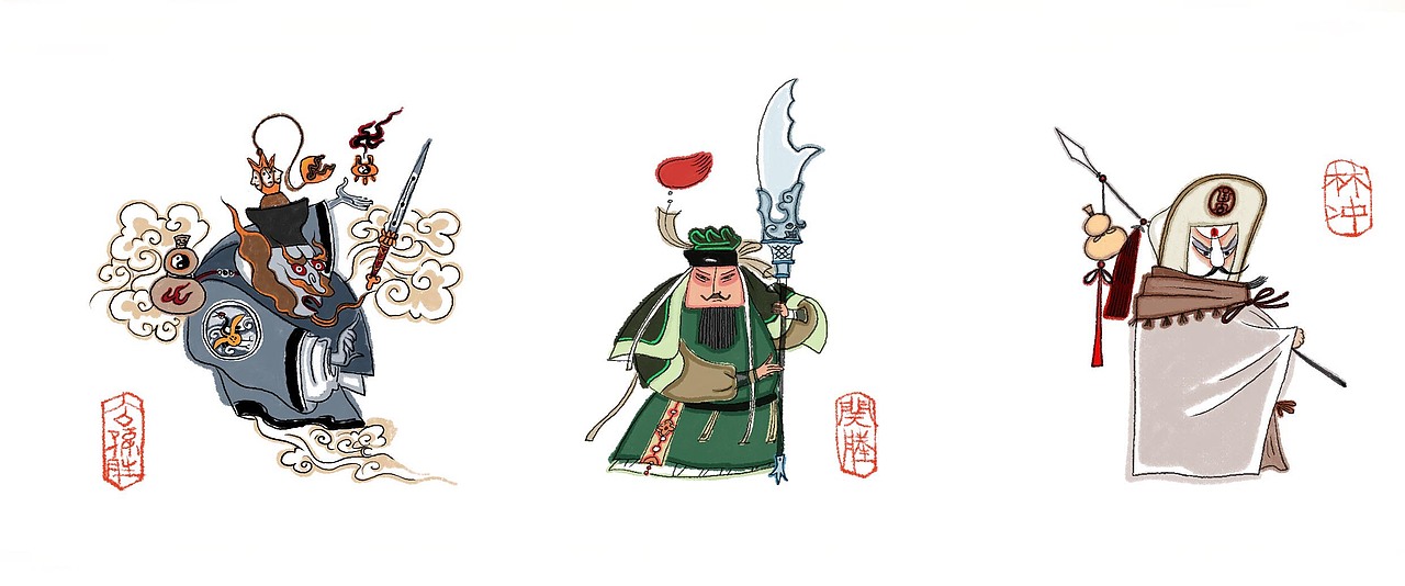 水浒一百单八将（图ZMjQ2MjIzNzIw） - 商业插画 - 站酷设计师萧白天原创素材 - 站酷ZCOOL