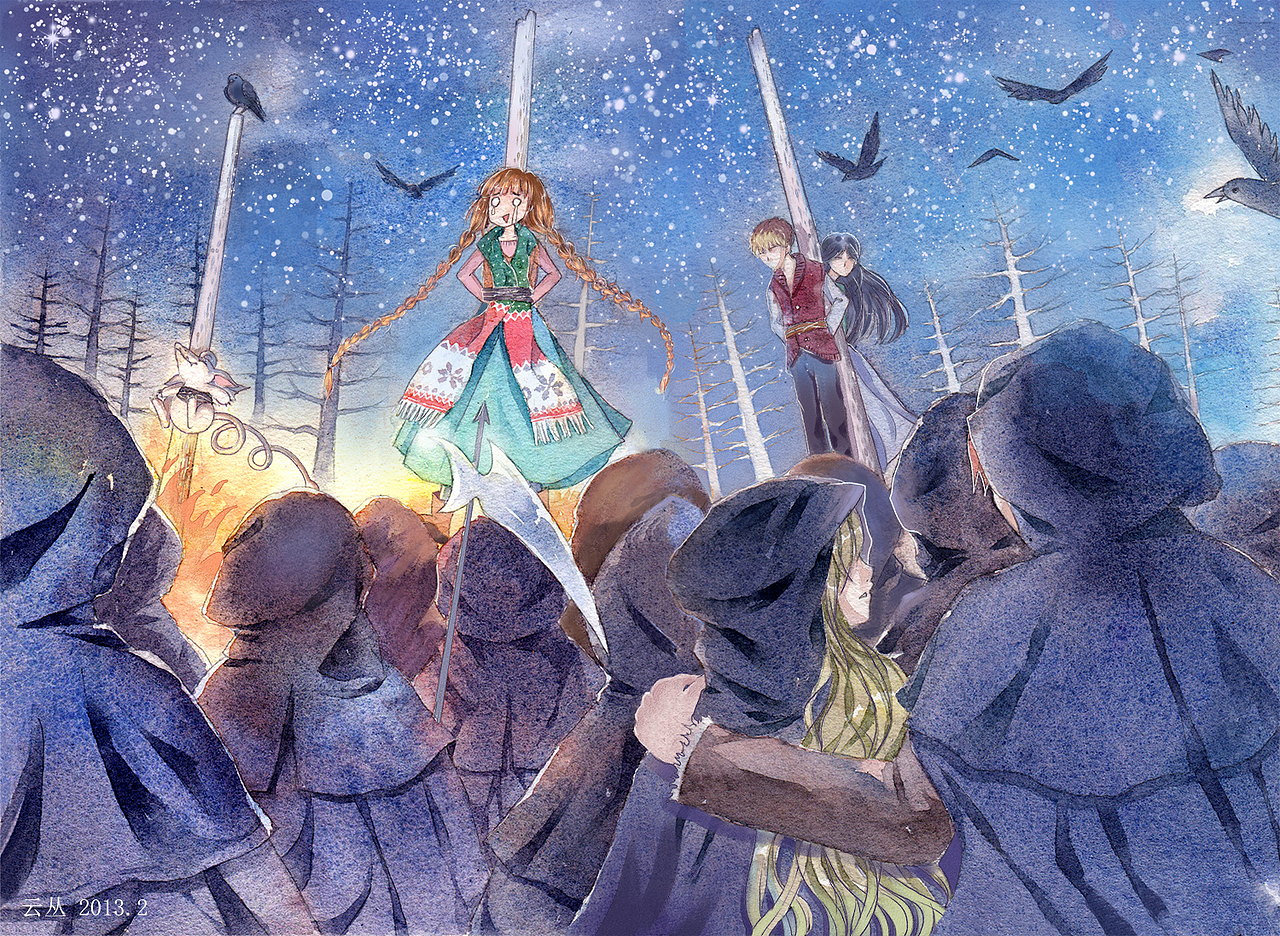 一个麻花辫女孩的小系列（图ZMjUxMjA4OTIw） - 商业插画 - 站酷设计师云丛原创素材 - 站酷ZCOOL