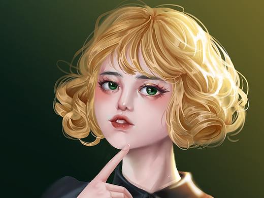 女孩頭像練習(xí)（個人主頁-ZNTM2MTg0MDg=） - 創(chuàng)作習(xí)作 - 站酷設(shè)計(jì)師山石出玖原創(chuàng)素材 - 站酷ZCOOL