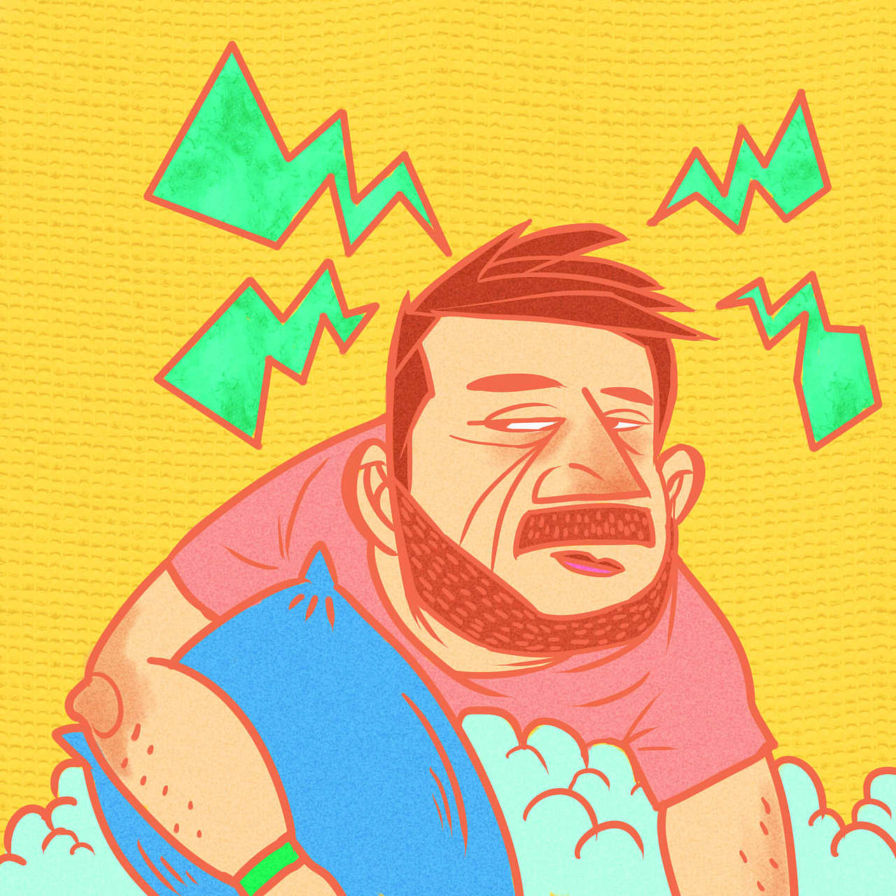 美年达滴滴画脸活动插画作品