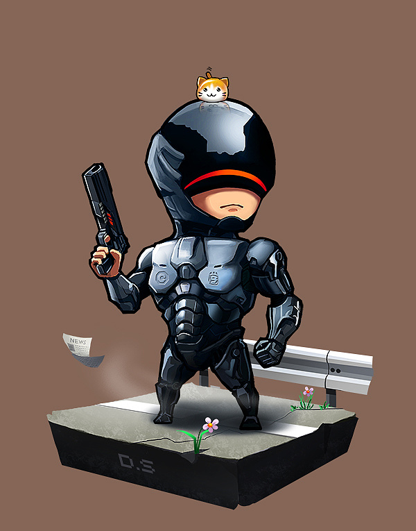 q版机械战警带步骤