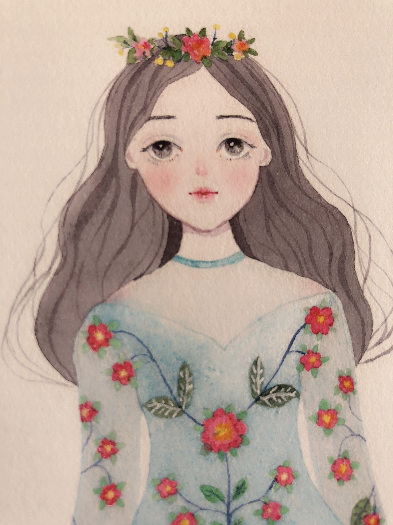 水彩人物头像插画|插画|商业插画|俐瑶_原创作品-站酷zcool