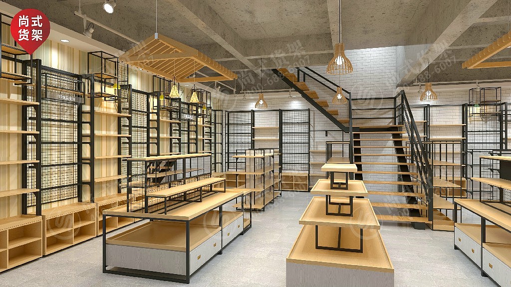 山西精品店货架 TheGreenpart饰品精品店货架定制