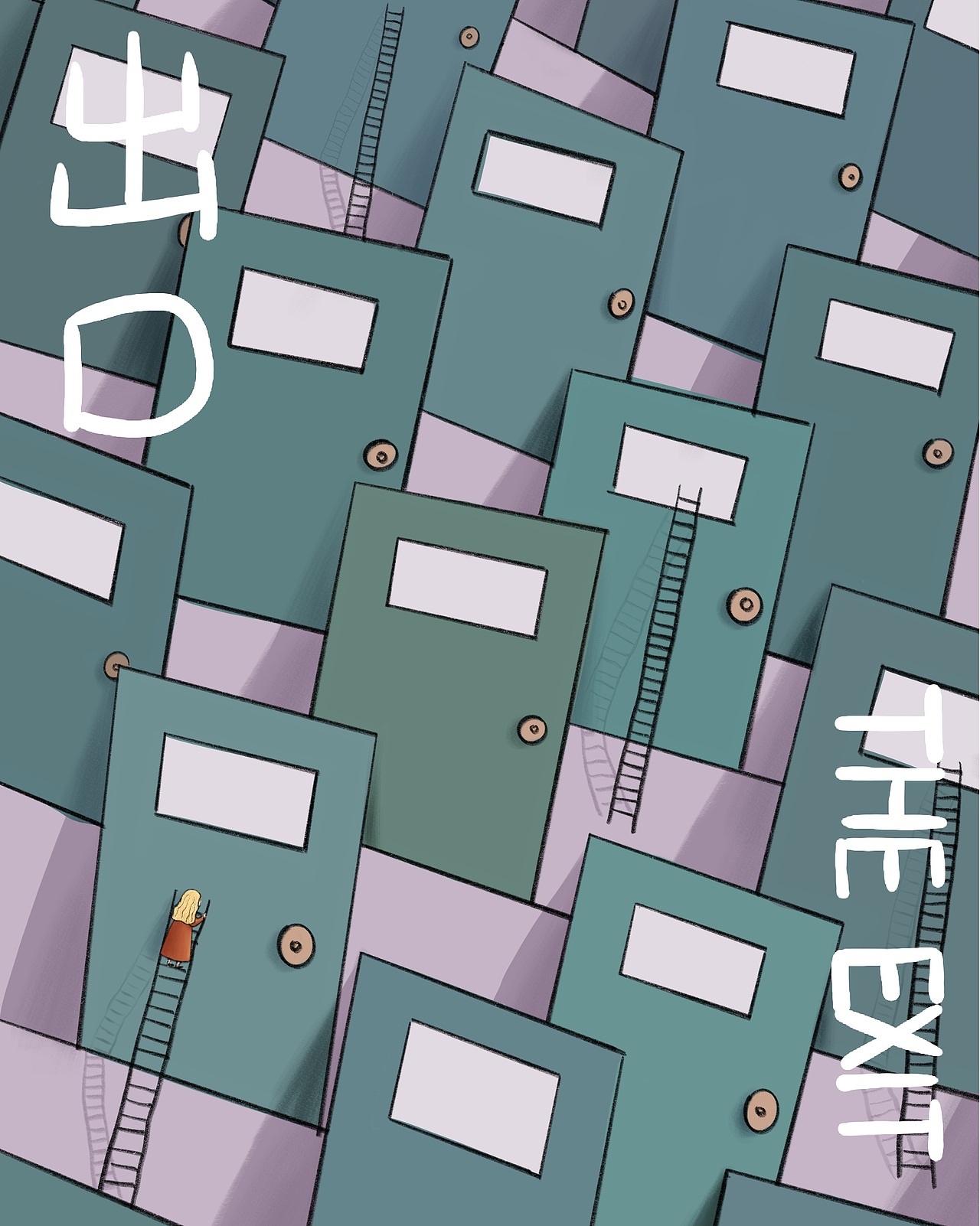 毕业设计绘本创作《出口》