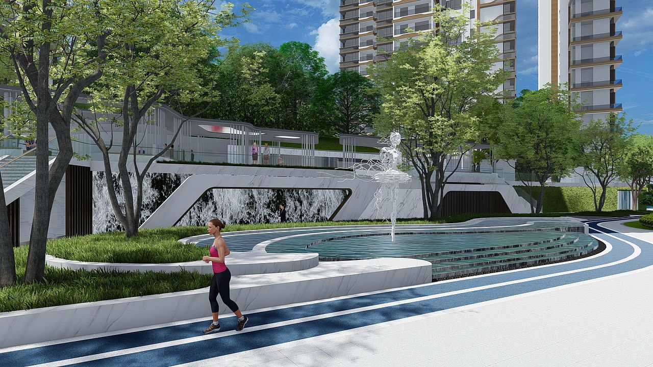 广州 · 住宅景观（图ZMjkxNjM3MTQ0） - 景观设计 - 站酷设计师噜嚕噜噜鲁鲁修原创素材 - 站酷ZCOOL