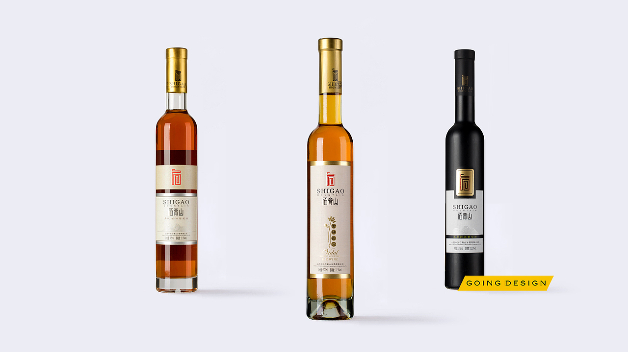 石膏山品牌包装设计,冰酒包装,产品包装设计,酒水包装设计,包装设计,酒标设计,标签设计,古一设计