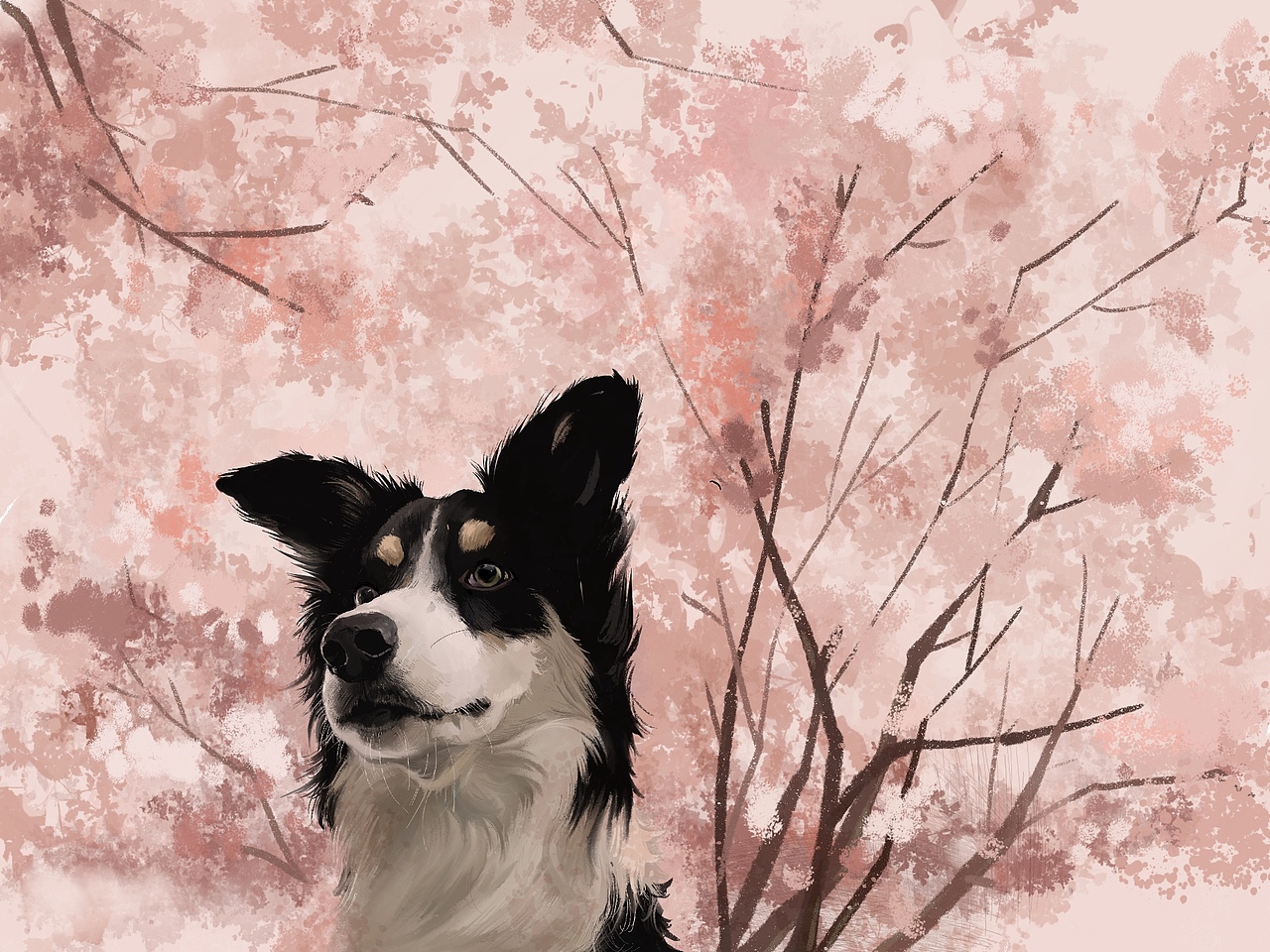 宠物肖像画（图ZMjUwOTA4MjIw） - 艺术插画 - 站酷设计师Z84582703原创素材 - 站酷ZCOOL