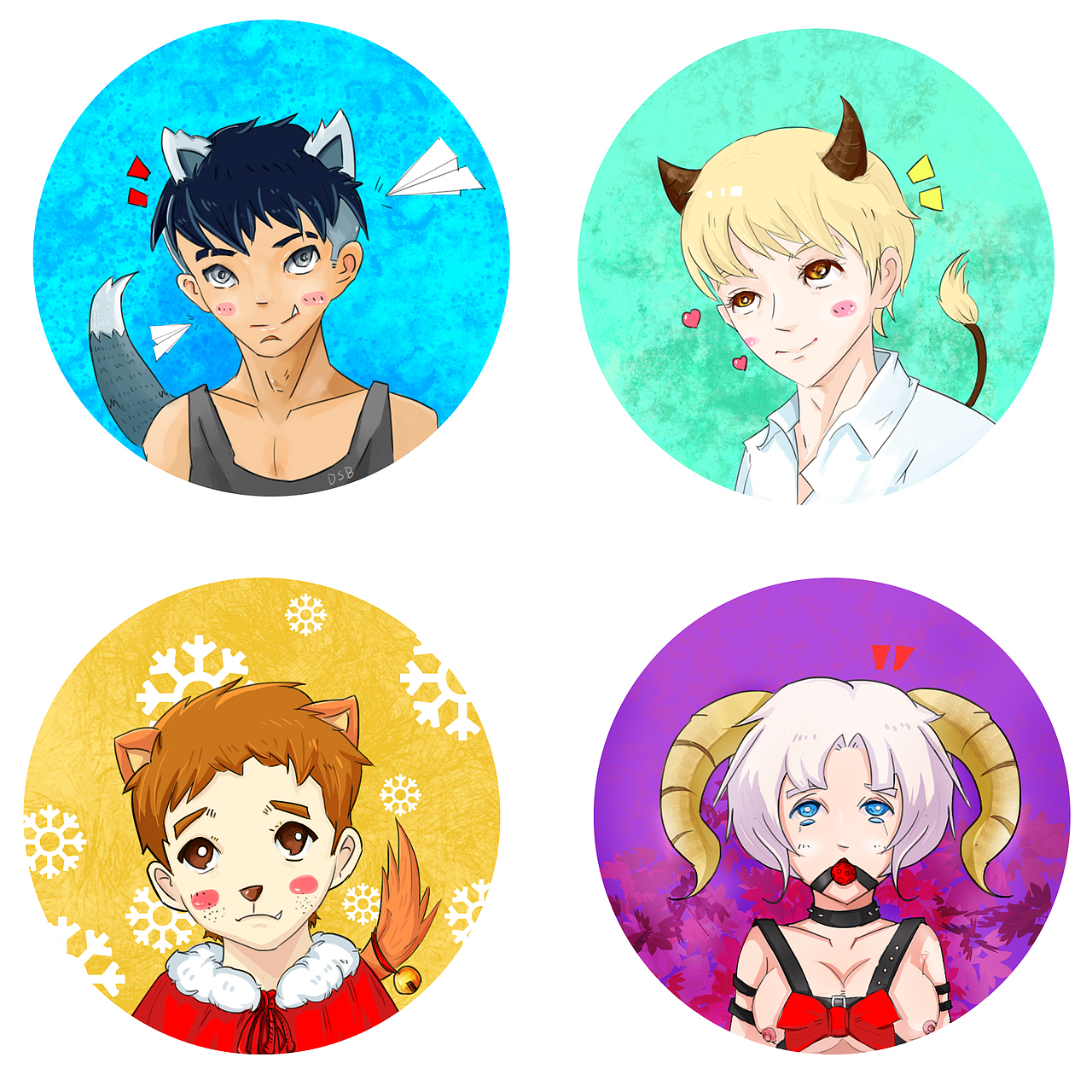 一段时间的小练习和摸鱼（图ZNTkzNzY3ODg=） - 创作习作 - 站酷设计师阿虎先生丶原创素材 - 站酷ZCOOL