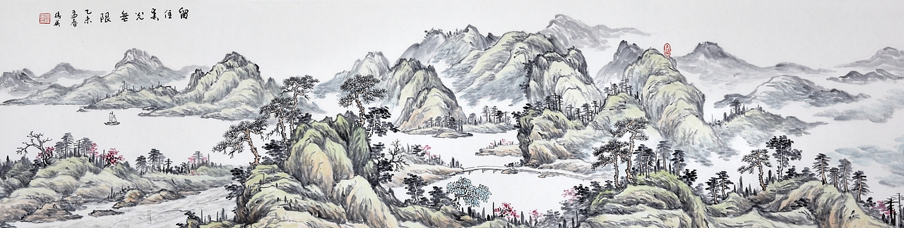 老师张胜英山水画（图ZMTM4MzY0ODg4） - 绘画 - 站酷设计师阻尼原创素材 - 站酷ZCOOL