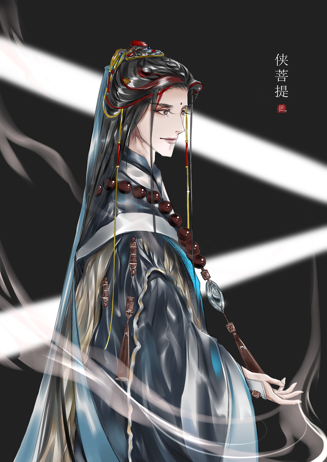 分享收藏添加表情插画-游戏原画林立系列芝麻_汤圆_《每天和每天不一