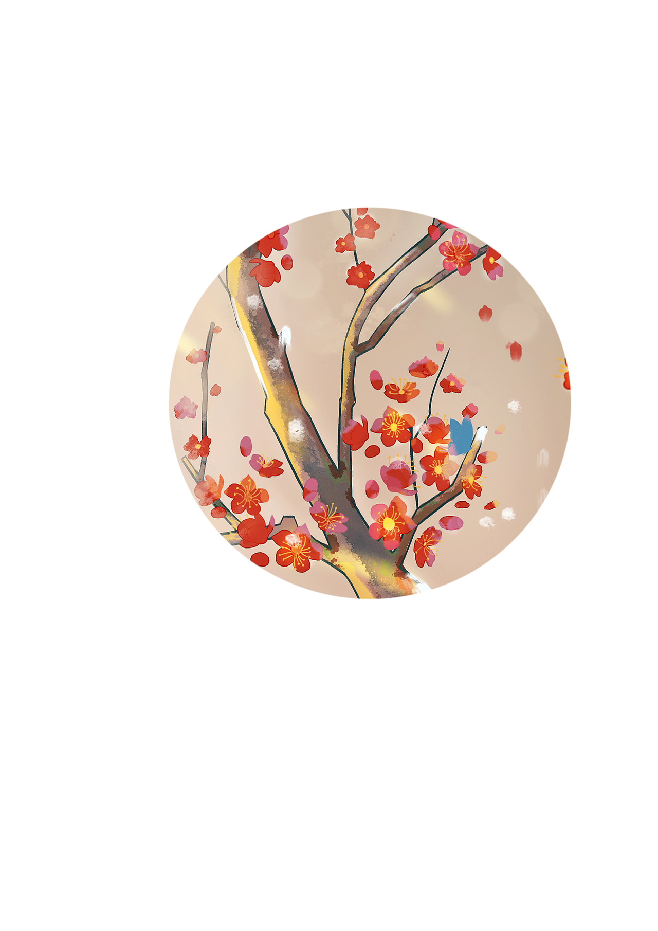 古风q版   梅花拟人