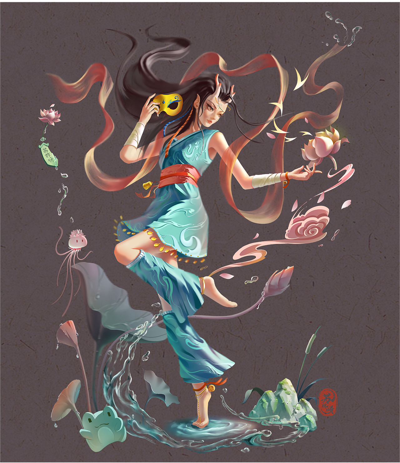 氛围感国风插画合集KV/小场景/立绘（图ZMzUxNzc3Mzky） - 商业插画 - 站酷设计师苏沐呀原创素材 - 站酷ZCOOL