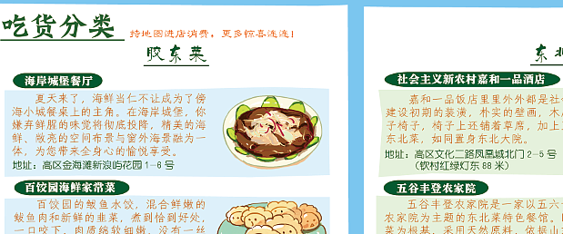 手绘旅行指南---吃货在威海#出发的勇气2014#（图ZMTg0ODQ4NTI=） - 商业插画 - 站酷设计师李纬一原创素材 - 站酷ZCOOL