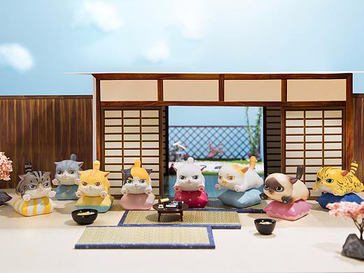 SIMONTOYS*设计师韩铎 肥宅快乐猫之飞翔篇盲盒摆件