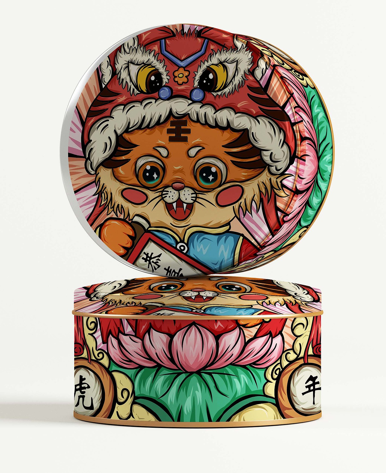 《国潮虎年插画》