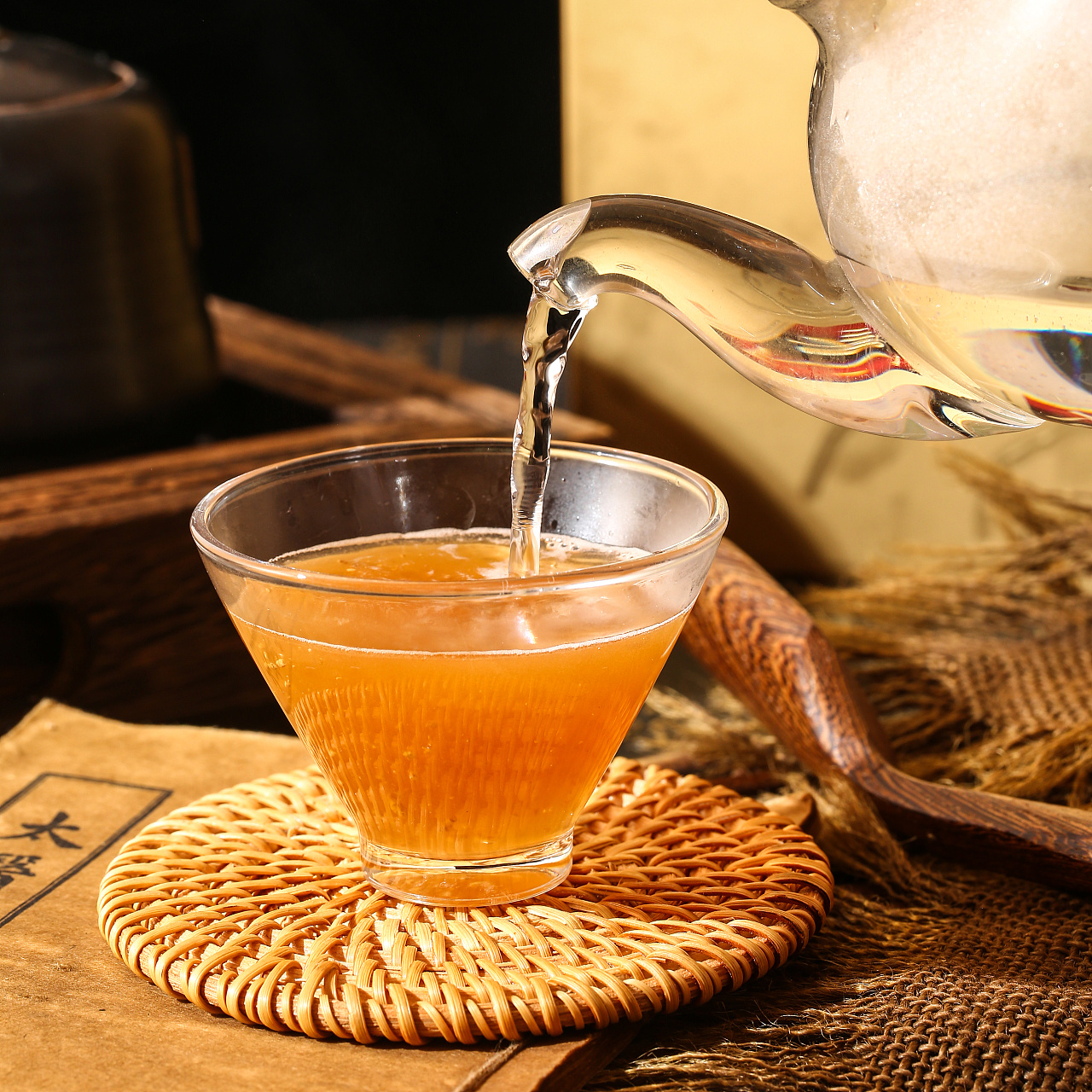 人参茶电商静物场景拍摄