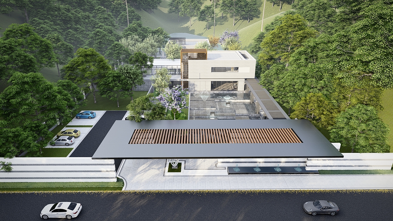 售楼处景观设计（图ZMjc2MTQ2NjE2） - 建筑设计 - 站酷设计师噜嚕噜噜鲁鲁修原创素材 - 站酷ZCOOL