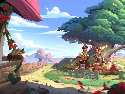 情人节插图（个人主页-ZNTc5NjYwMzY=） - 商业插画 - 站酷设计师核刀原创素材 - 站酷ZCOOL