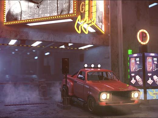 【C4D】Redshift 车 夜景