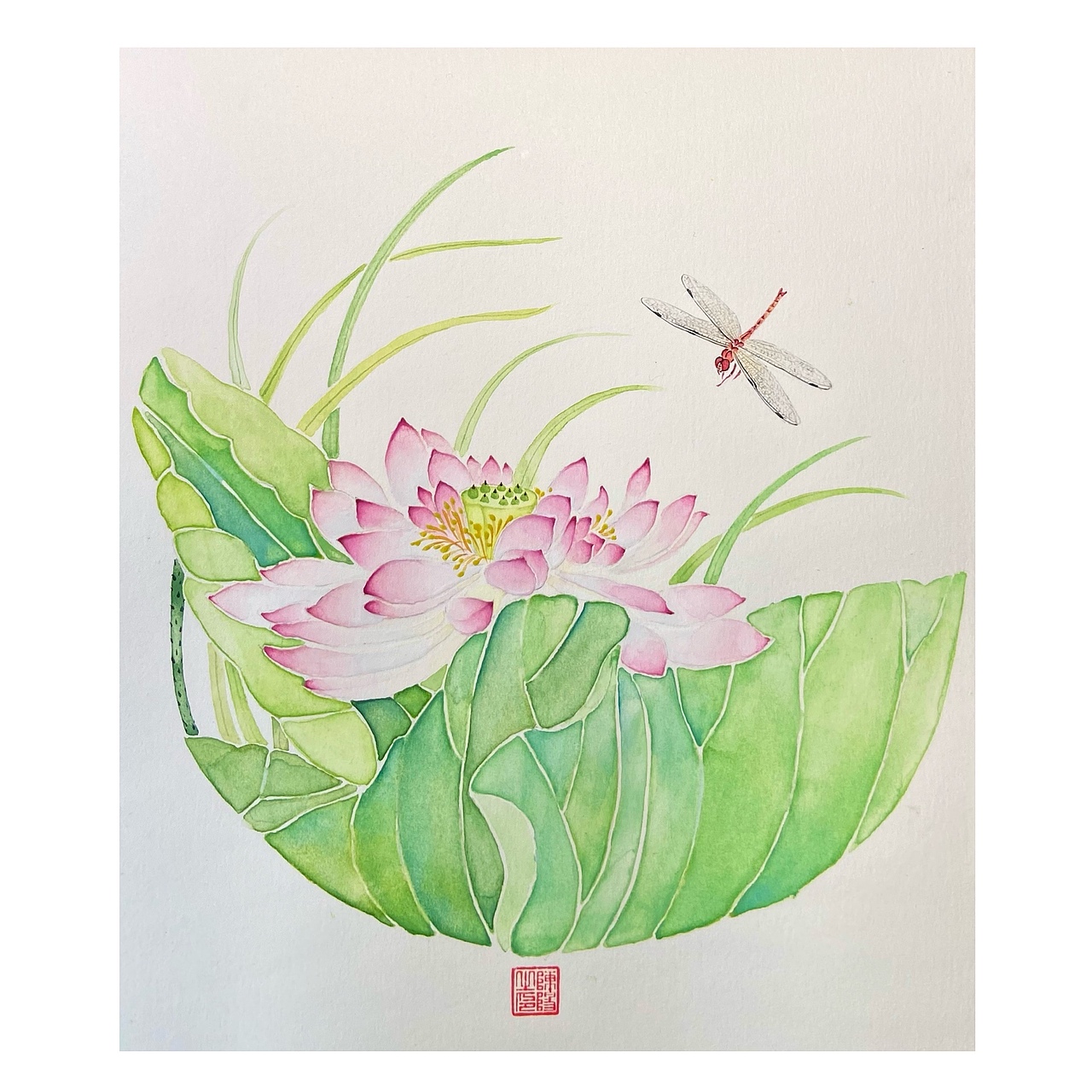 《荷悦》（图ZMjkxNDA0MTgw） - 绘画 - 站酷设计师軒陽原创素材 - 站酷ZCOOL