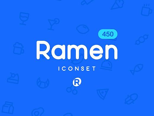 RAMEN ICONSET 线性图标集