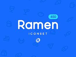 RAMEN ICONSET 线性图标集
