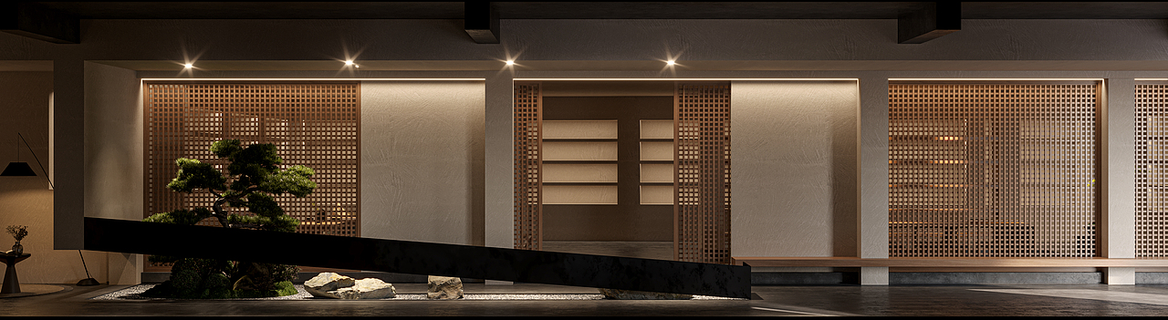 请石入室 | 会所空间设计（图ZMzA5NjIyMTky） - 商业空间设计 - 站酷设计师米范空间全案设计原创素材 - 站酷ZCOOL