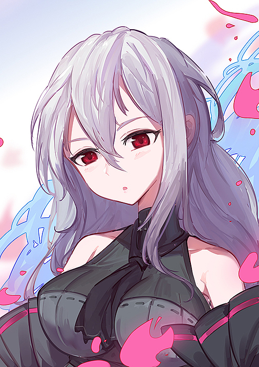 明日方舟-斯卡蒂（图ZMTcwNjE1MjY4） - 艺术插画 - 站酷设计师9B要努力原创素材 - 站酷ZCOOL